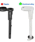 Comparison of plastic vs aluminum alloy parts in Aluminum Fuel Door Hinge Kit With Gas Door Spring For 2015 Through 2020 F150 Permanent Repair Fix Keeps The Gas Door Sealed No More Loose Cap Easy Direct Fit Durable Weather Resistant Upgrade