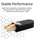 Multimode LC Loopback Fiber Optic Adapter For Equipment Testing And Simulation with durable PEI shell and ceramic sleeve