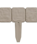 10 Piece Outdoor Garden Edging Border Set With Interlocking Stone Trim And Stakes For Flower Beds And Walkways 8 Foot Border Kit In Putty Color Easy Install Landscape Edging, showing close-up of putty-colored stone pattern