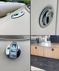Two Pack 2 Inch Flush Pull Slam Latch With Key Lock For Boat Deck Hatch Doors Marine Use Heavy Duty Durable Stainless Steel