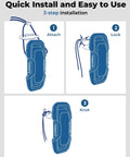 Quick install steps for Non Inflatable Boat Fenders For Docking Upgraded Ergonomic Eco Friendly Dock Bumpers
