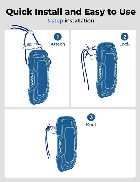 Quick install steps for Non Inflatable Boat Fenders For Docking Upgraded Ergonomic Eco Friendly Dock Bumpers