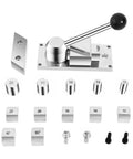 Pro Grade Ring Bender Tool Kit For DIY Jewelry Making With Dies, visible metal dies sizes 12-22mm and 90°/45° posts