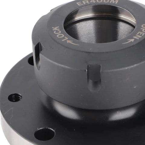 ER 40 Collet Replacement For 100mm Lathe Chuck Heavy Duty 40CR Steel Milling Machine Accessory, close-up of locking mechanism