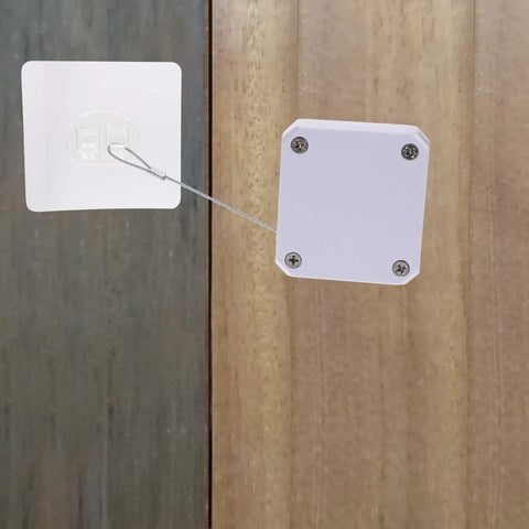 Automatic Door Closer For Sliding Screen Doors With 500g Tension And 1.2m Cable Length ABS Steel Durable Soft Close Easy Install
