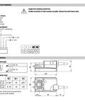 Electrical installation guide and dimensional drawing for Kick Ass Modulating Damper Actuator 10 Nm Torque Powered By 24 Volt AC DC Current.