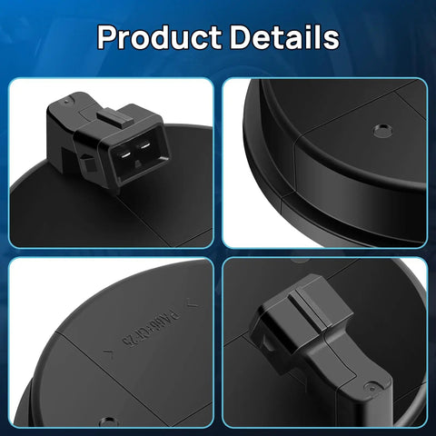 Close-up view of Rear ABS Wheel Speed Sensor Pair Left Right Side Drop Right In Plug And Play Direct Replacement For Hyundai Santa Fe 2006-2018.