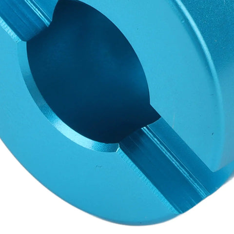 Close-up of Pro Grade Face Milling Cutter Head For CNC Milling showing blue aluminum alloy toolholding part