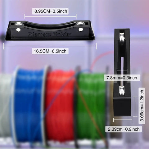 Slick Dual Reel Stand For 3D Printers With Ball Bearing System And Premium Anti Slip Silicone Pad Guaranteeing Smooth Filament Feeding Quick Mount Compatible With Pla Abs Tpu Top Shelf Gear