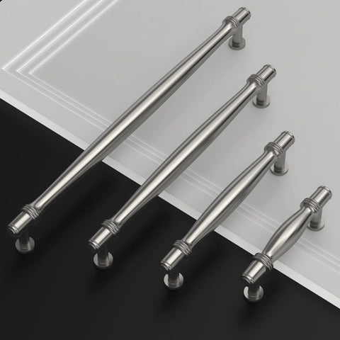 10 Pack Brushed Satin Nickel Cabinet Pulls With 5 Inch Hole Centers For Cabinets Cupboards And Drawers Durable Kitchen Hardware