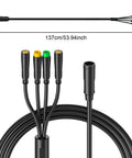 Ebike Controller Kit With Waterproof Wiring Harness For Display Brake And Thumb Throttle Conversion Electric Bike Accessories Cable