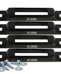 4 Pack Mini E Track Tie Down Plate 1 Slot Mount For Ratchet And Cam Straps Portable E Track Rail with screws