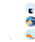 1000 Piece Built Tough Plastic Security Tags Snap Lock Theft Proof Pin Loops For Retail Store Apparel Clothing Bags Belts White 12 Inch Round Head Design, close-up of the plastic security loop.