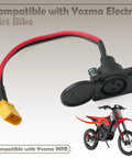 Rock Solid Charging Station Replacement For Yozma IN10 E Bike, black charging dock with protective cover and red cable