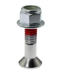 Heavy Duty M8x30 Sprocket Bolt And Nut Kit For Dirt Bikes And Motocross Beefy Nylon Locking Flange Nuts Chrome Plated