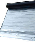 Heavy Duty Self Sealing Asphalt Tape With Aluminum Foil Backing Waterproof Bitumen Roll, showing unrolled tape for roof patches and repairs.
