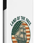 Patriotic US Flag Retro Sailboat iPhone 11 Case With 4th Of July Vibe Land Of The Free Since 1776 Pride Durable Protective Cover