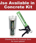 Two-Part Epoxy Adhesive Paste For Concrete Crack Repair And Anchoring, Heavy-Duty Moisture-Resistant Gray 8.6 Oz Cartridge with Applicator