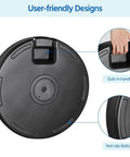 Rock Solid Heavy Duty Round Umbrella Base 85.7 Pound Water And Sand Filled Patio Stand with built-in handle and non-slip bottom