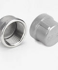 Heavy Duty 304 Stainless Steel Pipe Cap NPT Female Threaded Fitting 1 Inch Pack Of 2 Built To Last For Water Lines And Air Systems Leakproof End Cap Industrial Plumbing