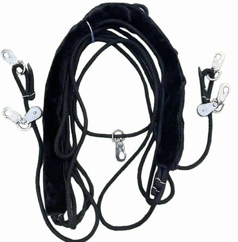 Groundwork And Lunging Gear For Horse Training Black, Built With Stainless Steel Snaps, Rock Solid, Durable And Adjustable For A Snug, Safe Fit