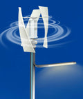 Plug-and-Play Vertical Axis Wind Turbine 100W With Permanent Magnet Generator And Intelligent Controller, street lighting