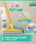 Grout Cleaner Bundle With Grout Brush Pro Grade Deep Clean And Stain Removal For Tile Floors Bathroom Walls And Kitchens