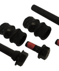 Brake Caliper Pin Kit For Jeep Replacement, Durable Brake Hardware shown with black pins and bolts for easy install.