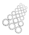 Stainless Steel Internal Tooth Lock Washer Set, 300 Piece Star Shape Assortment For Secure Fastening, Serrated Inner Washers