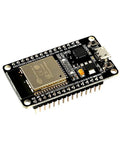 Dual Mode 2.4GHz WiFi and Bluetooth Development Board with integrated antenna, ideal for IoT prototyping, angled view