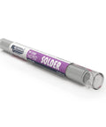 Leaded Solder 63/37 No Clean Flux Core Wire 0.032 Inch Diameter Pocket Pack 0.6 Oz 18 Grams tube angled view
