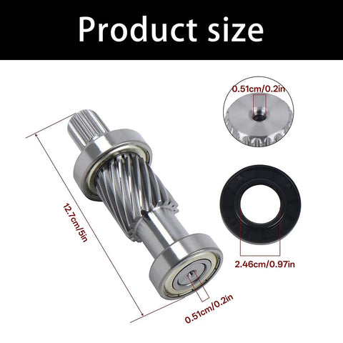 All Metal Golf Cart Drive Shaft For RXV Models Post 2008 620329 Heavy Duty Steel Replacement Part with measurements