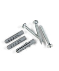 Heavy Duty Wall Mounted Ski Rack And Pole Hanger Featuring Rock Solid Padded Hooks with screws and anchors for installation.
