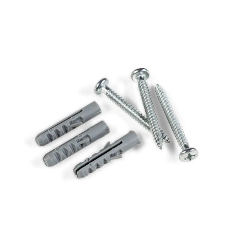 Heavy Duty Wall Mounted Ski Rack And Pole Hanger Featuring Rock Solid Padded Hooks with screws and anchors for installation.