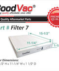 Replacement Filter Kit For Sharp FP A60UW And FP A80UW Air Purifiers 15.5 x 11.25 x 1.5 inches with Two Carbon Pre Filters
