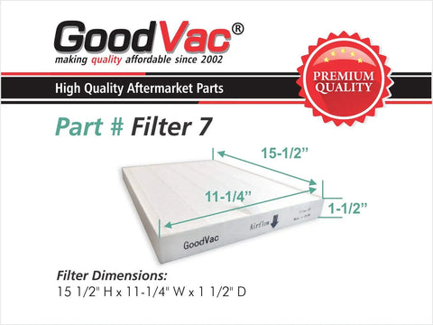 Replacement Filter Kit For Sharp FP A60UW And FP A80UW Air Purifiers 15.5 x 11.25 x 1.5 inches with Two Carbon Pre Filters