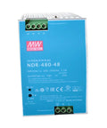 Industrial Din Rail Power Supply 480W 48V Hella Smooth 93% Efficiency Universal Input Reliable Automation And Factory Grade Switching Unit with terminals and input details.