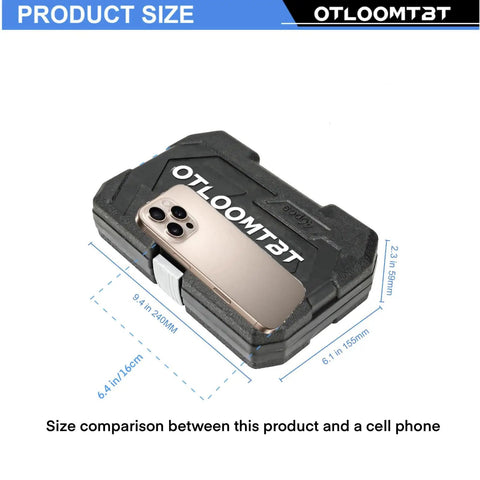 Phone on storage case for 46 Piece One Quarter Inch Drive Socket Set With Ratchet Wrench, Industrial Grade Chrome Vanadium.