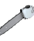 Heavy Duty Pole Saw Attachment With Ten Inch Reversible Sprocket Bar And No Sweat Adjustable Oil Tank for branch pruning.
