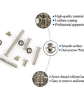 Slick Nickel Plated Chicago Binding Screws 80 Piece Assorted M5 Scrapbook Extender Post Set For Photo Albums and Book Binding Tough Carbon Steel fasteners.