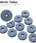 60 Heavy Duty PTFE Furniture Glides And Floor Protectors Shield Your Hardwood Flooring From Nasty Scratches And Let You Push Tables Smooth As Butter With Zero Noise, gray Teflon disc protectors.