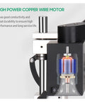 High power copper wire motor of Compact 8000 Rpm Mini Electric Bench Drill Press Stand Kit with durable performance features.