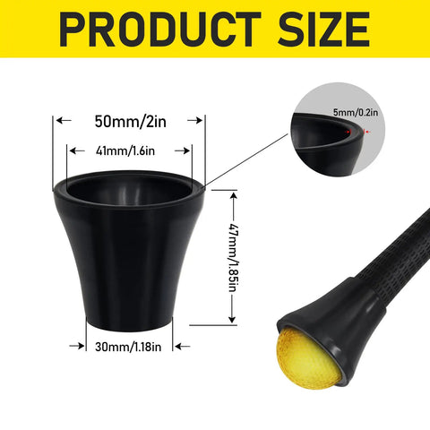 4 Pack Golf Ball Retriever Grabber With Suction Cup For Putter Grip End Of Putter - Durable Ball Pickup Tool For Quick On Course Ball Retrieval And Practice Sessions