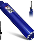 Blue DaduoRi 3-inch concrete core drill bit with SDS Max adapter, 14-inch cutting depth