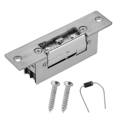 Heavy Duty Electric Door Opener Access Control Lock Adjustable Mortise Setup with screws for stainless steel doors.