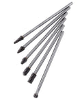 Badass Six Piece Tungsten Carbide Rotary Bit Set, Knuckle Buster Port And Polish Kit For Cylinder Heads, 6Mm Shank milling bits arranged.