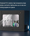 Large 75 By 60 By 65 Cm 3D Printer Enclosure With LED Light Dustproof Filament Dryer displayed with printer inside