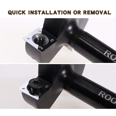 CNC Spoilboard Surfacing Router Bit With Half Inch Shank And Two Inch Cutting Diameter, close-up on quick installation mechanism