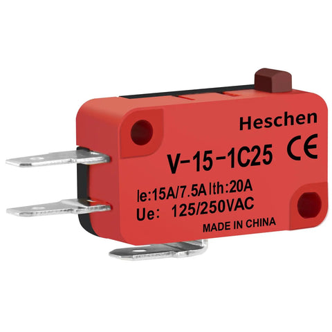 Hella Tough Spdt Micro Switch With Pin Plunger Actuator And Quick Connect Terminals Killer 15 Amp Snap Action Limit Switch angled view