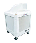 Heavy Duty Portable Evaporative Cooler With One Horsepower Motor And Two Quick Speeds Packs A Massive Twenty Four Gallon Water Tank